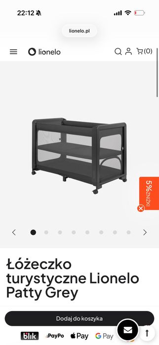 Cama de bebé Lionelo Patty
