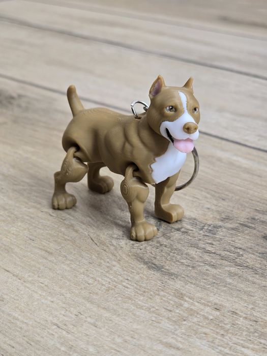 Breloczek Pitbull 3d - Brelok Druk3d fidget Keychain mixGadzet