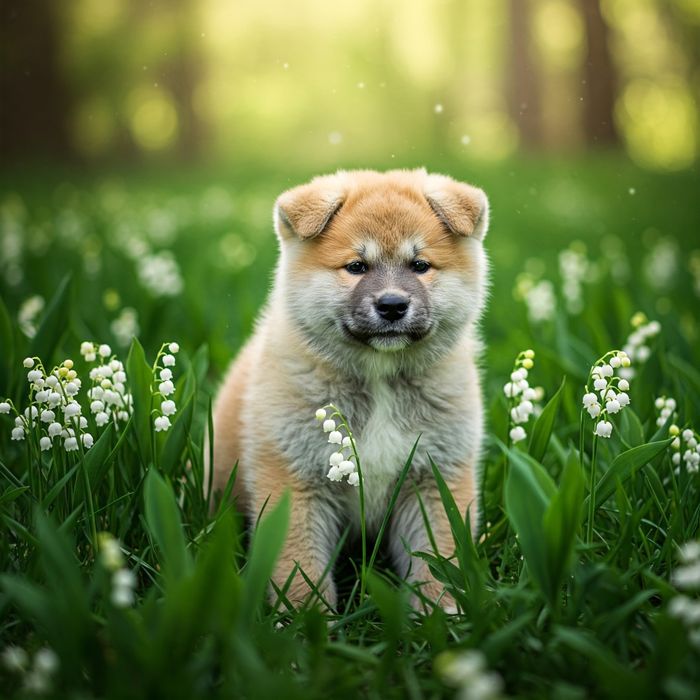 Дівчатка  та хлопчики американська акіта