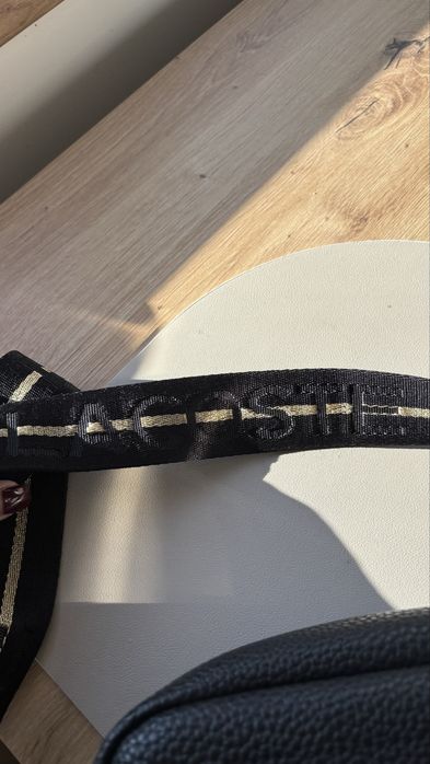 Torebka lacoste materiałowy pasek logo