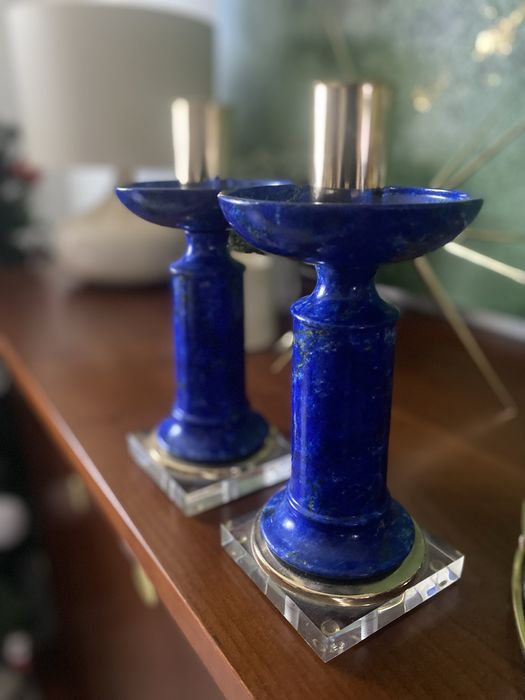 Par raro de castiçais Mangani Firenze Itália