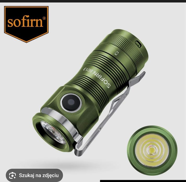 Sofirn SC13 Green. Mocna mini latarka 1300lm 6000K
