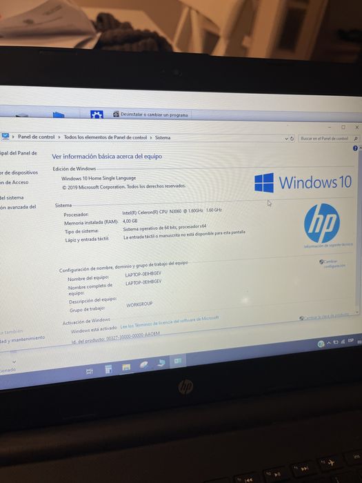 Portatil HP 14 usado