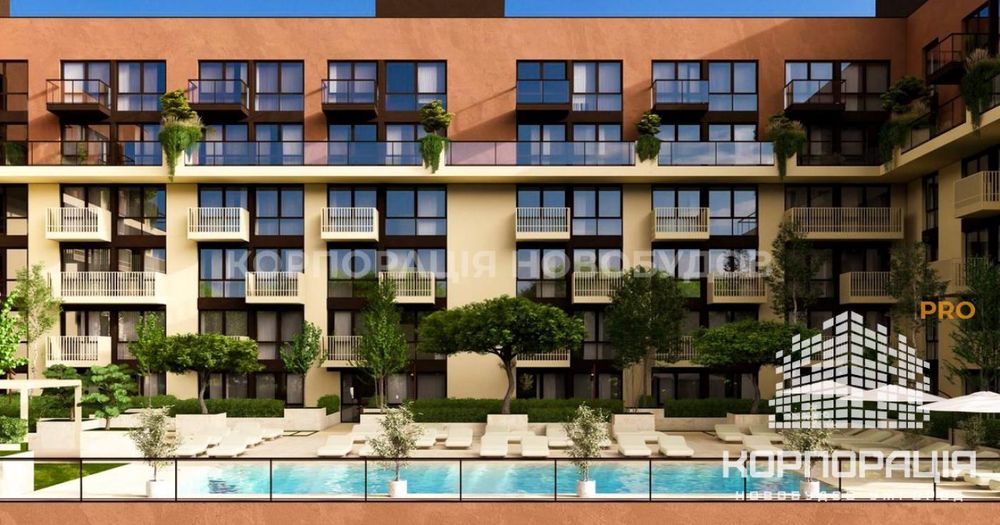Продаж 2-км квартири, 70.7 м2, 2 поверх,ЖК з басейном і парком