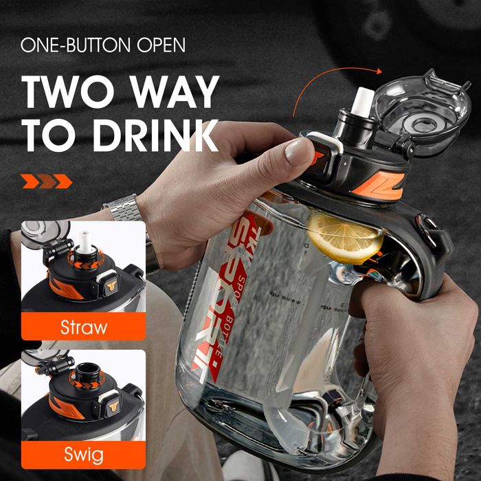 Пляшка для води шейкер для залу спортивна вело TKK 1022 1600мл Тритан