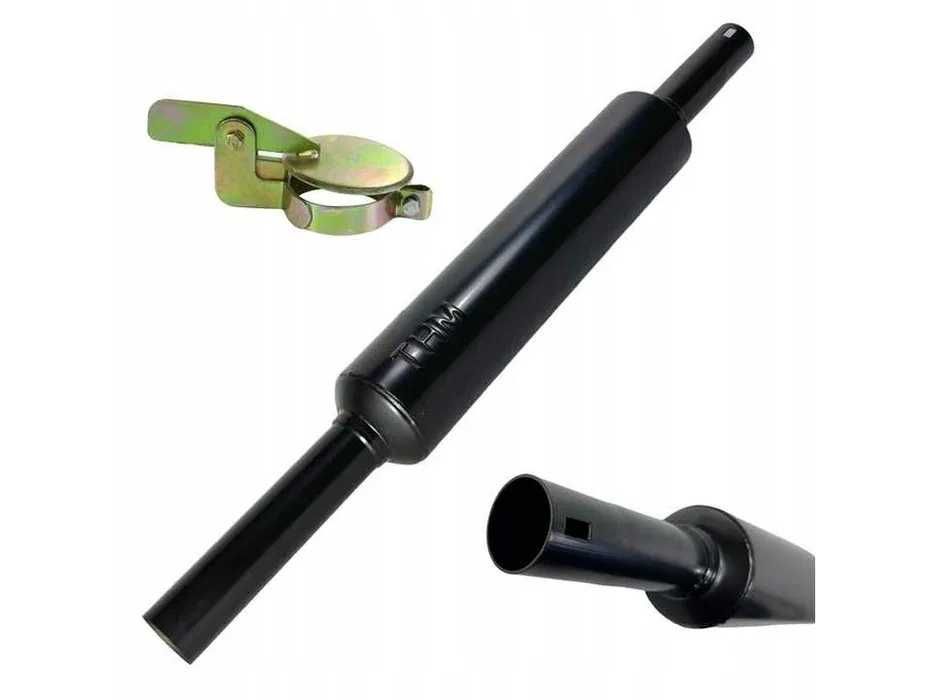 URSUS C-330 C-360 Tłumik okrągły krótki 84cm malowany z klapką THM