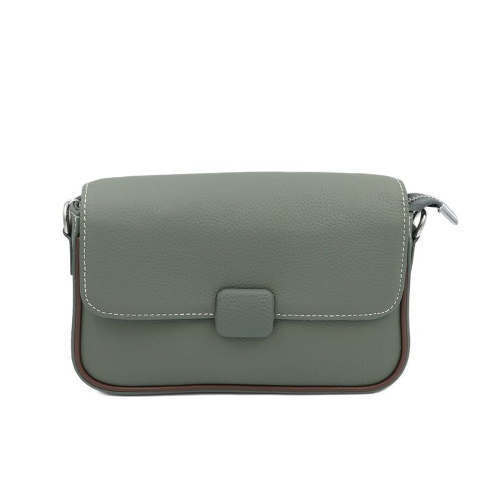 Сумка жіноча шкіряна leather 8918 green Сумка женская кожаная