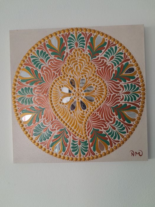 Mandala com coração de Viana 30cm