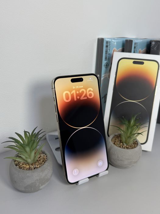 iPhone 14 Pro Max 128 GB Gold / Neverlock/ 88% АКБ/ Айфон 14 Про Макс 256 ГБ