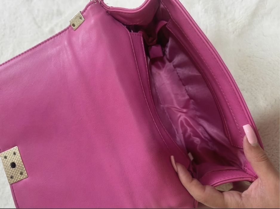 Bolsa cor de rosa