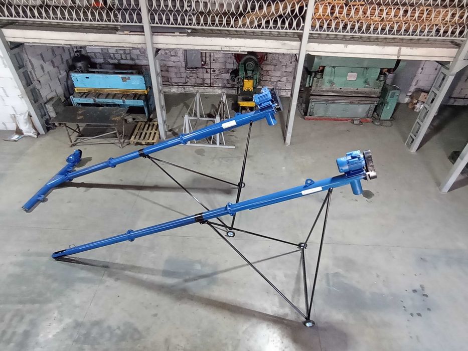 Шнековий погрузчик, гвинтовой конвеєр, шнек зерна 133мм