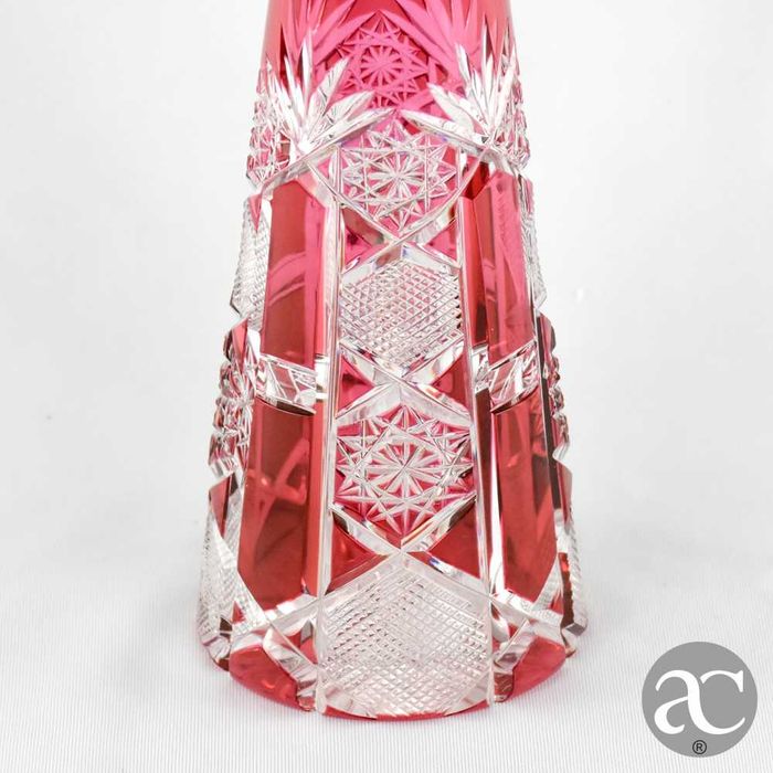 Garrafa cristal para licor Val Saint-Lambert, Art Déco - Estilo Eiffel