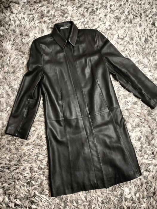 Шкіряний плащ пальто Marks and Spencer