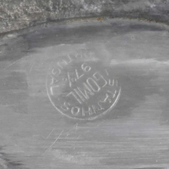 Terrina com tampa em estanho puro – Estanhos Gomil