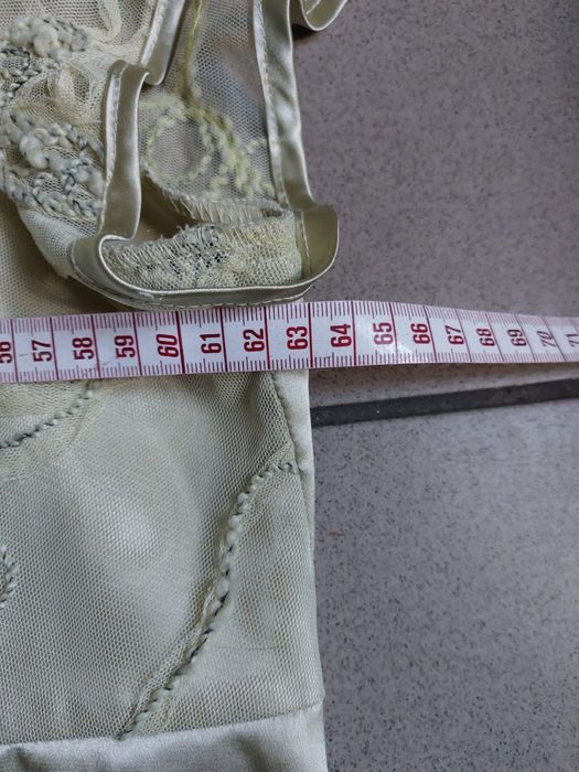 Komplet elegancki damski z ozdobnymi materiałem oliwkowym żakiet bluzk