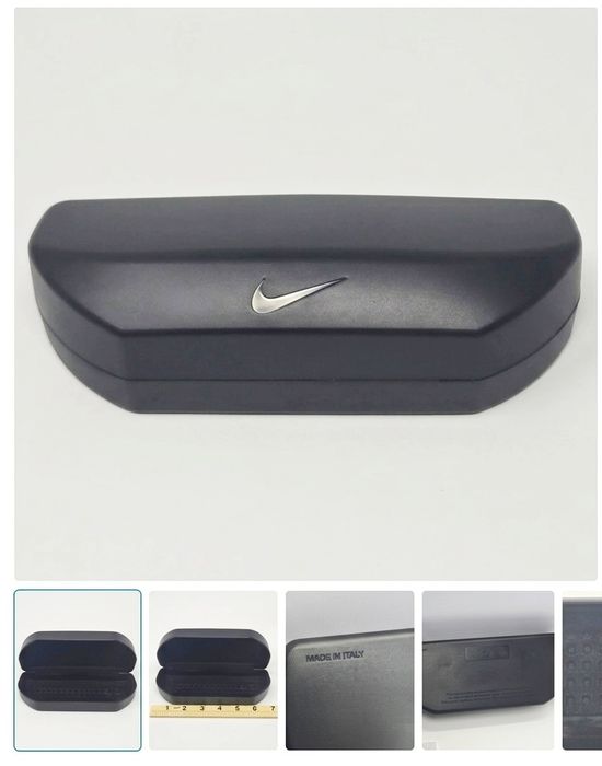 Czarny twardy futerał / etui na okulary Nike 
Czarny twardy futerał / etui na okulary
​Czarny twardy futerał / etui na okulary Nike – Made in Italy