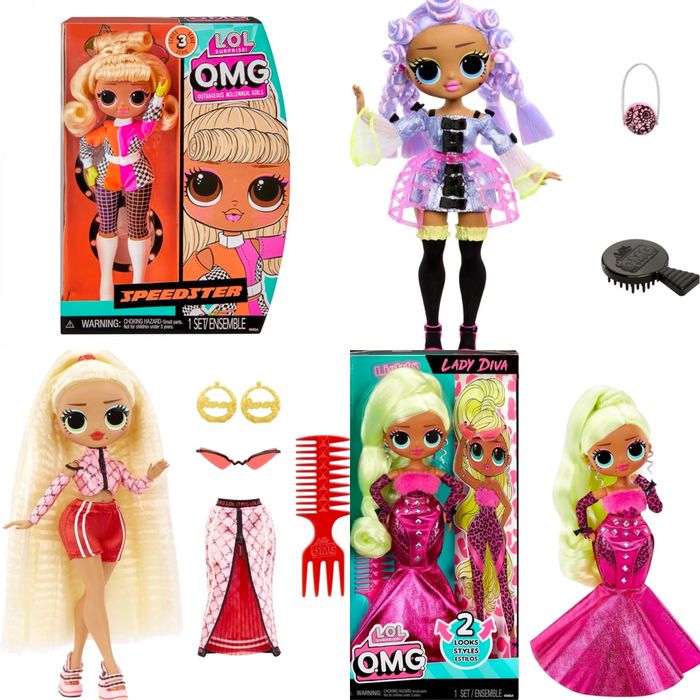L. O. L Surprise OMG speedstar, lady diva, miss royale,swag, свег, спідстар
