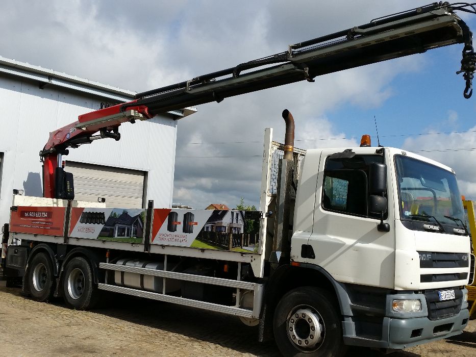 Usługi transportowe z HDS, transport materiałów budowlanych,kontenerów