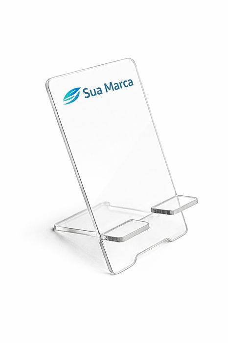 Suporte em Acrílico Personalizado para Telemóvel ou Tablet