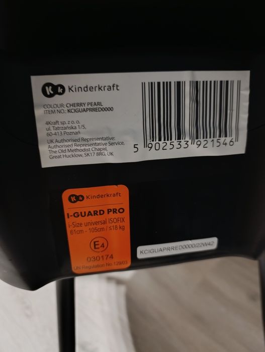 Fotelik kinderkraft I-GUARD PRO