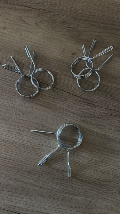 Apenas 1 Par Molas aluminio barra olimpica novas