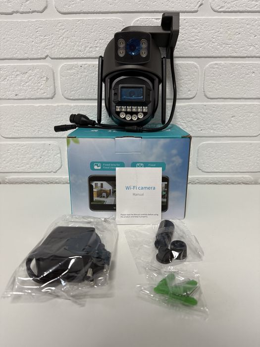 Зовнішня камера відеоспостереження 10мп A20Н подвійна камера O-Kam Pro