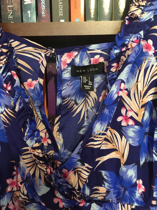 Niebieski kombinezon plażowy New Look L