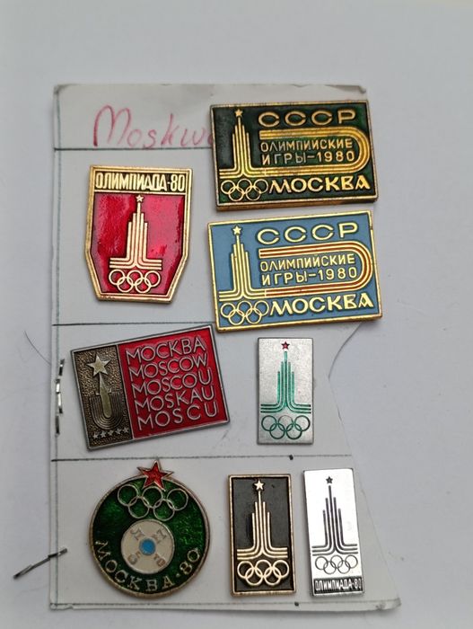 Odznaki Olimpiada Moskwa i inne
