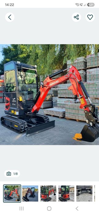 Wynajem minikoparki ,Uslugi minikoparką , wynajem  minikoparek