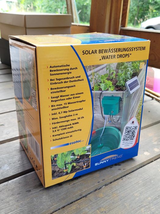 Solarny system do podlewania roślin