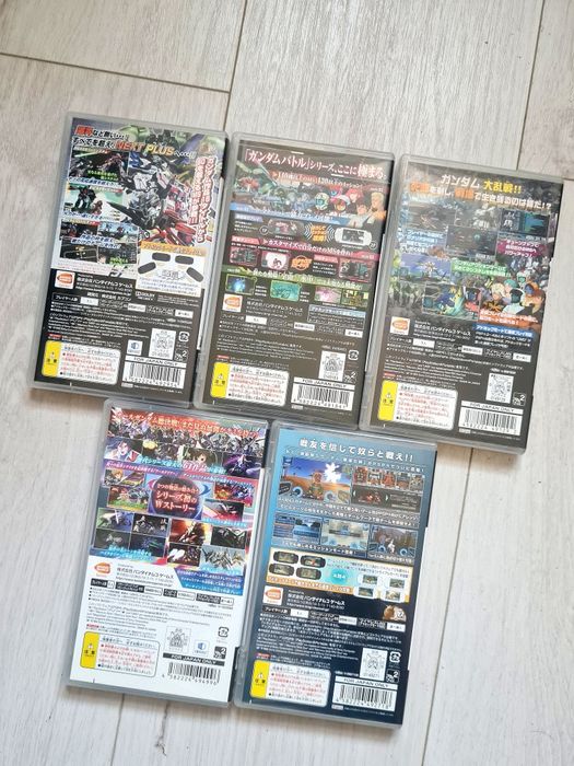 Zestaw 5 gier GUNDAM na PsP Sony JAPAN