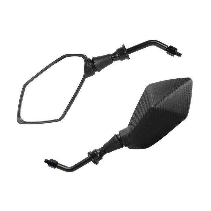 Espelhos Retrovisores Moto Aspeto Fibra de Carbono
