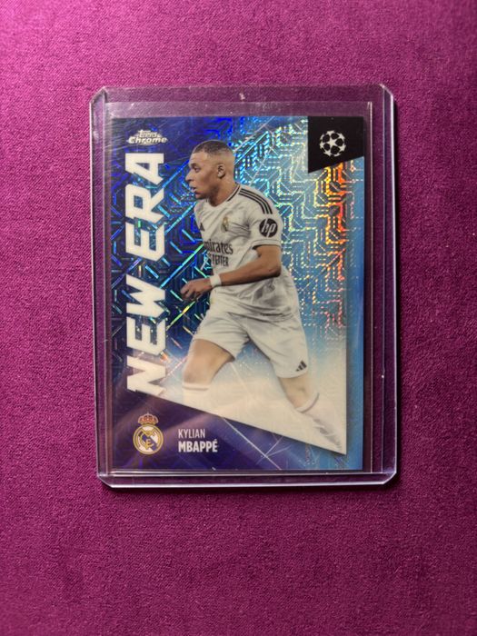 Kylian Mbappe new era topps chrome card