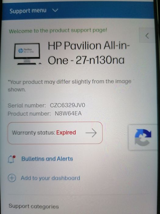 All-in - one 27"HP Matryca