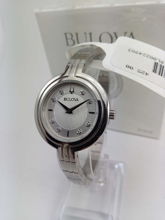 Женские часы с 8 бриллиантами Bulova Rhapsody 96P214 + духи в подарок