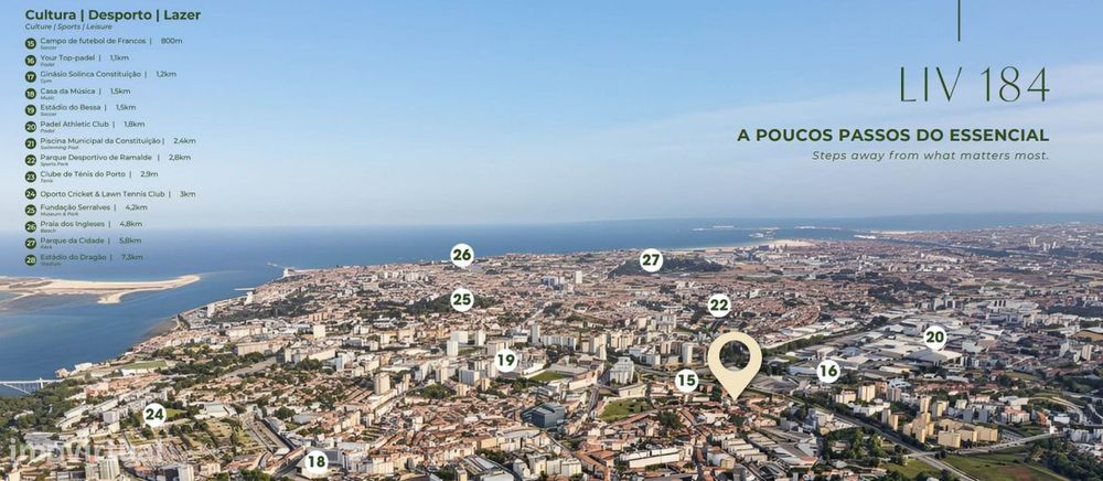JD - Apartamentos Porto, Proximidade ao essencial. T1 - T2 - T2 Duplex
