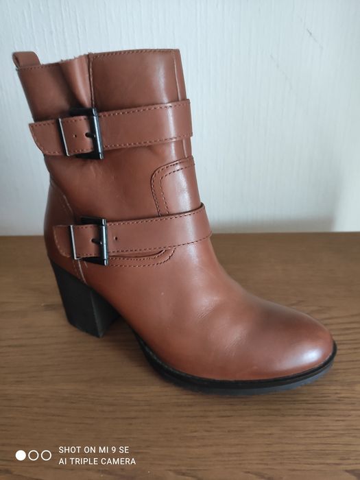 Skórzane botki roz 6(39)