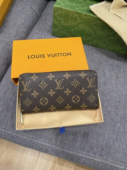 Portfel LV Louis Vuitton Monogram Zippy na zamek brązowy
