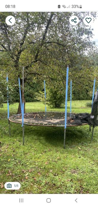 Duża trampolina ogrodowa