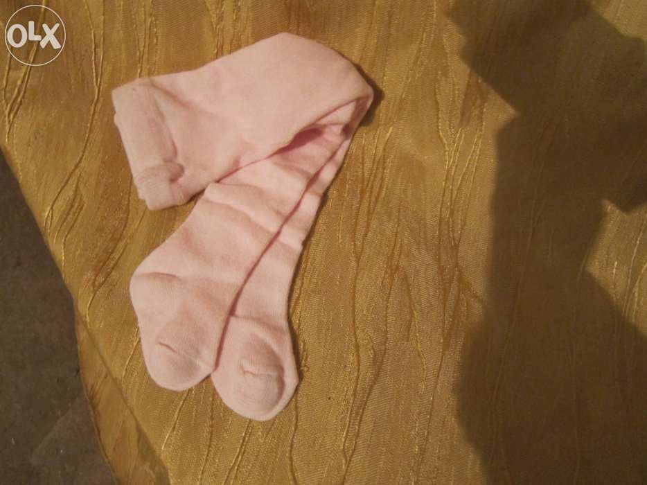 Meia-calça de menina rosa bebe 6 meses maiorista nova