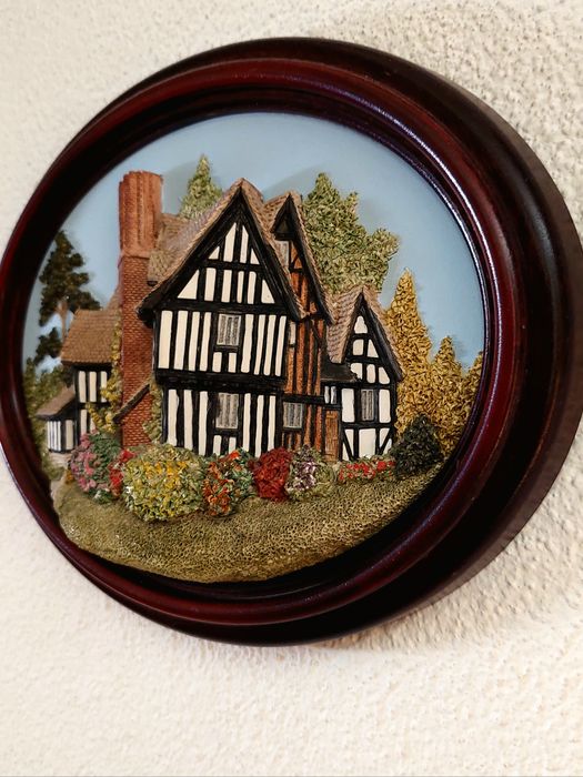 Quadros, placas ovais para parede feitas à mão em resina e em 3D