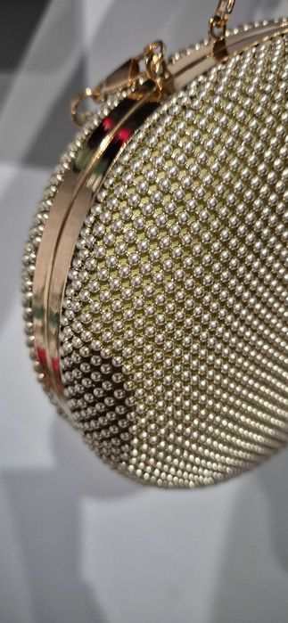 Złota Torebka Kopertówka - NOWA !!!