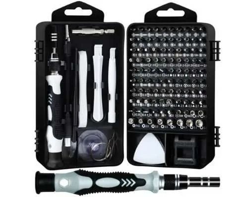 Zestaw precyzyjnych śrubokrętów uniwersalny wkrętak bity 115w1