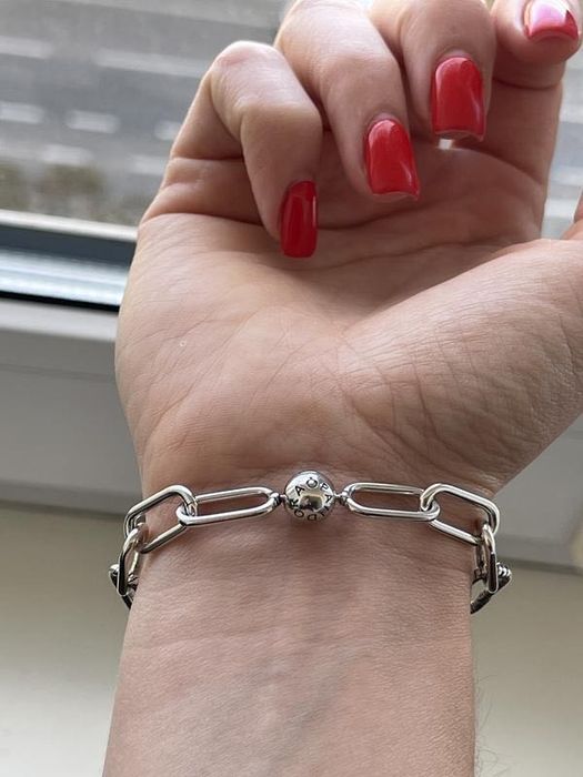 Жіночий срібний браслет пандора pandora me сріьло 935 розмір 17-21