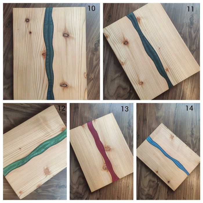 Deska do serwowania z żywicą