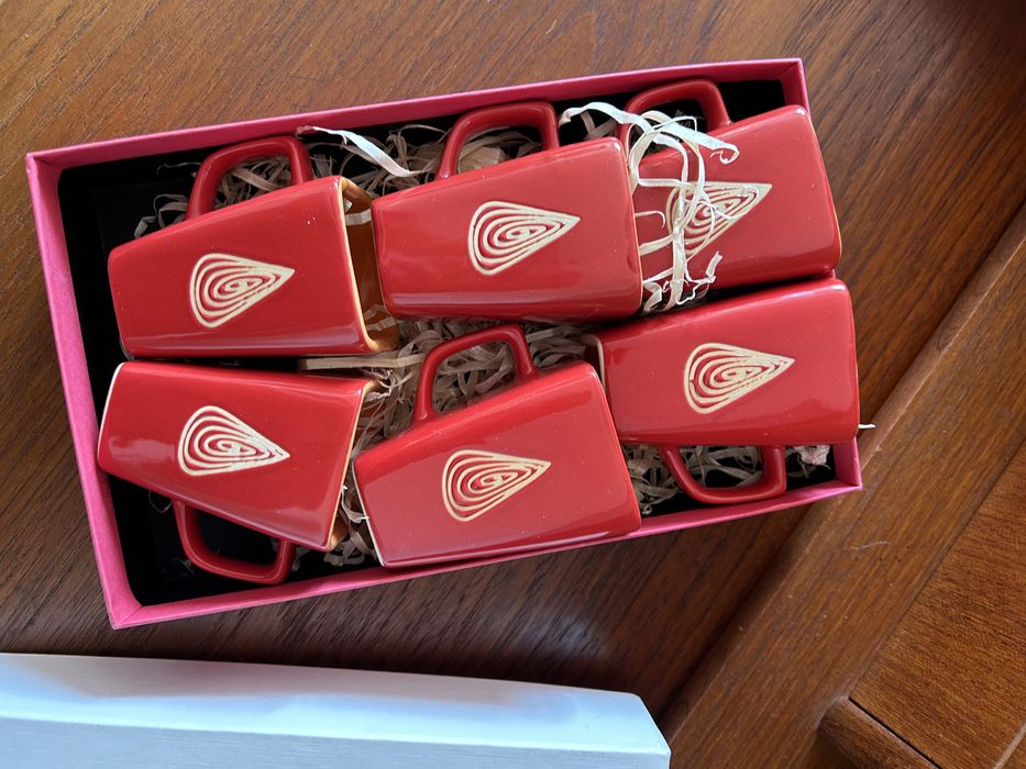 Filiżanki ceramiczne do espresso włoskie vintage Disaronno