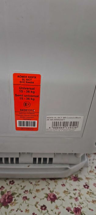 Britax Romer SL SICT 15-36 kg isofix