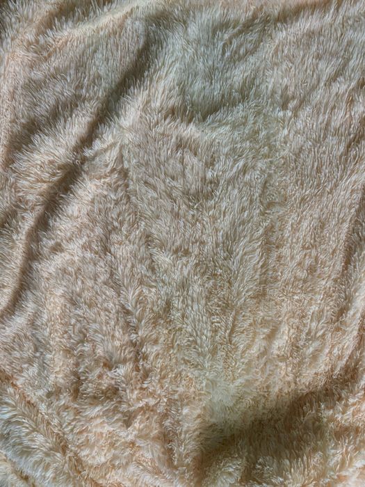 Утеплений подвійний плед-травка