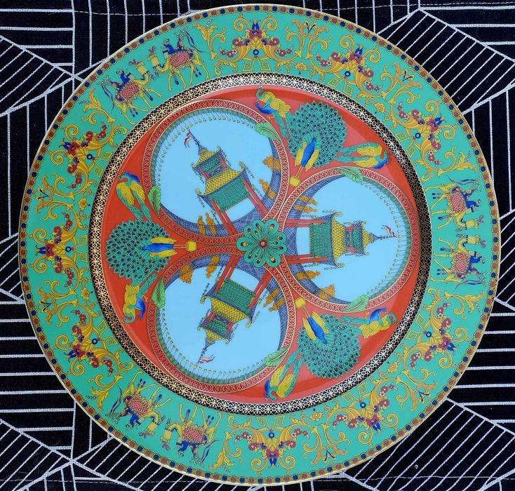 Prato de Porcelana Rosenthal VERSAGE  "Le voyage de Marco Polo"