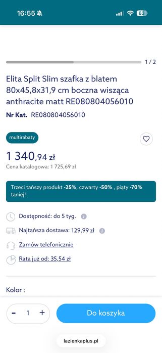 Szafka łazienkowa